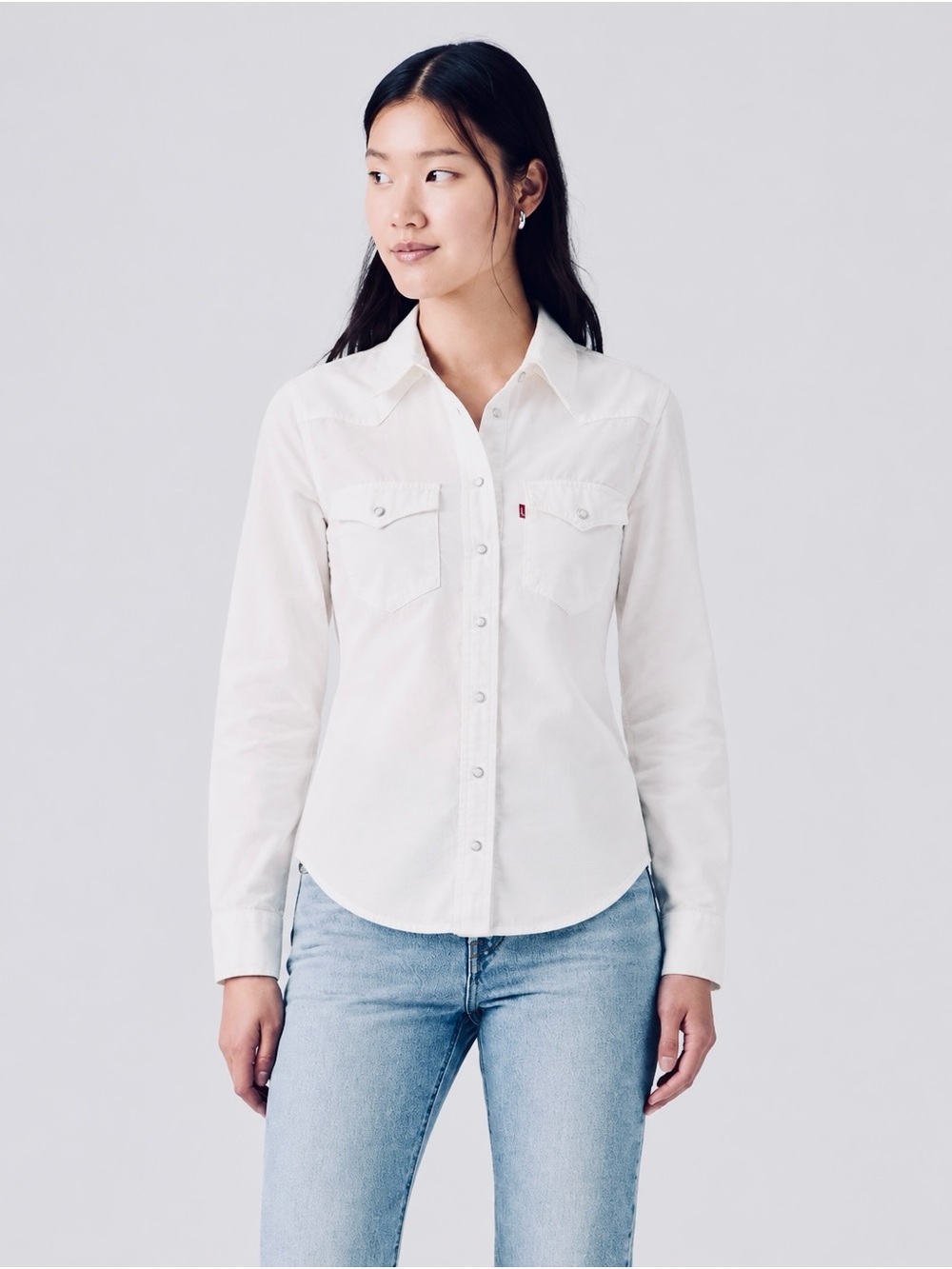 LEVIS Whitr Button-Down Shirt Size Small